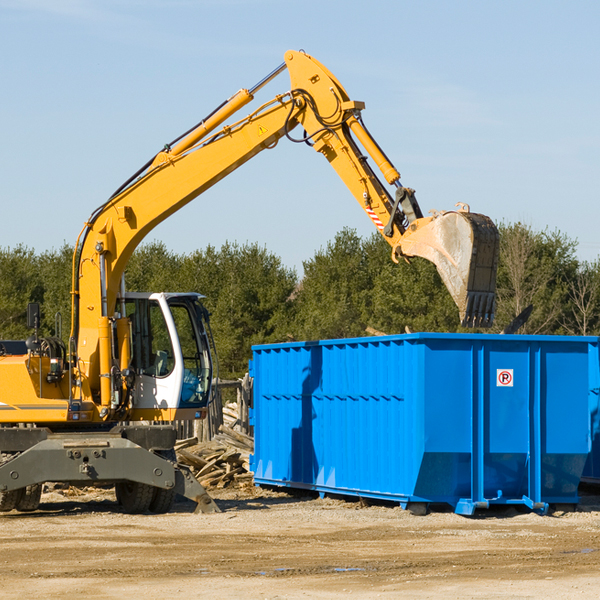 what kind of customer support is available for residential dumpster rentals in Martensdale